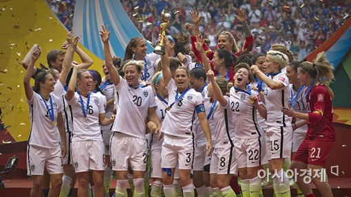 미국 여자축구가 2015 국제축구연맹(FIFA) 캐나다 월드컵에서 우승했다. [사진=FIFA 홈페이지]