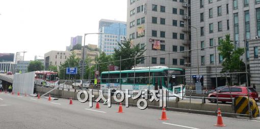 [포토]서대문고가차도, 철거작업위해 10일 전면통제 