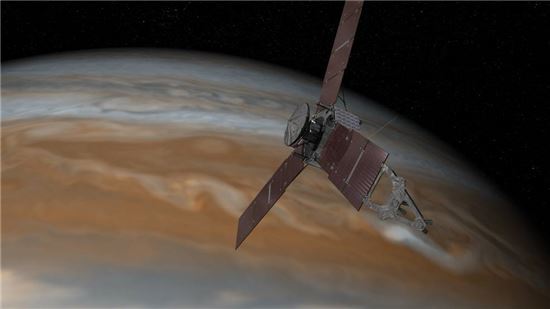 ▲2016년 7월4일 목성에 주노 탐사선이 도착한다.[사진제공=NASA]