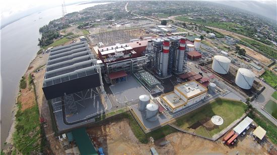 코트디부아르 아지토 복합화력발전소 전경