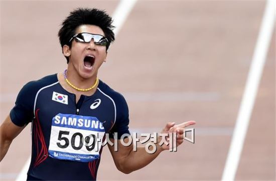 김국영, 전국체전 육상 200m도 우승…대회 2관왕