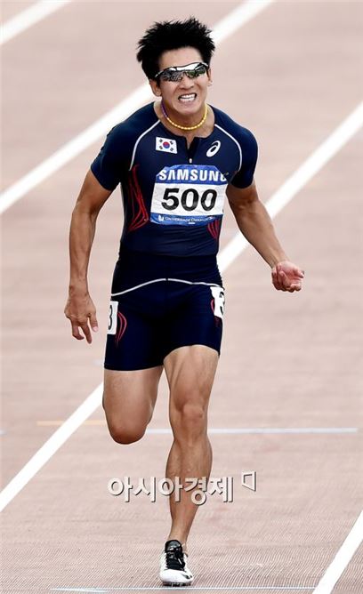 [광주 U대회]'한국新' 김국영, 남자 육상 100m 결승은 6위(종합)