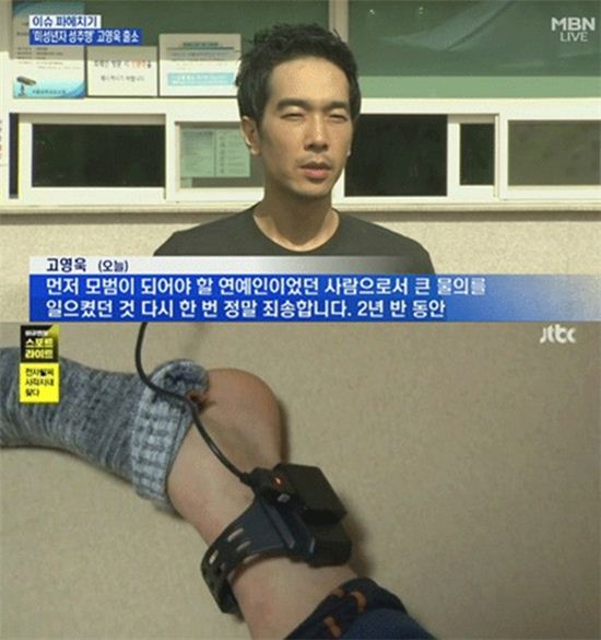 고영욱. 사진=MBN 뉴스, JTBC '이규연의 스포트라이트' 방송화면 캡처