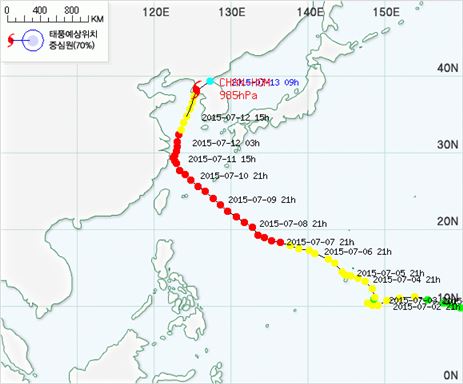 태풍 3개 이례적으로 연속 발생…경로보니