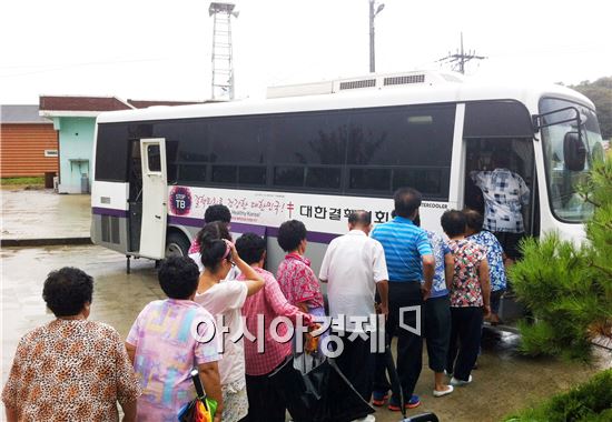 장흥군, 취약계층 무료 결핵 이동검진 실시