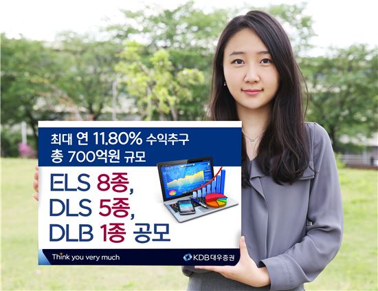 KDB대우證, 최대 연 11.8% 수익 추구 ELS 판매