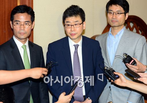 [포토]김성민 국민연금 의결권위원장, '삼성물산 합병 심의 안했다'