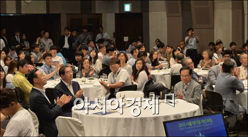 [포토]서울대기질개선포럼 참석한 박원순 시장