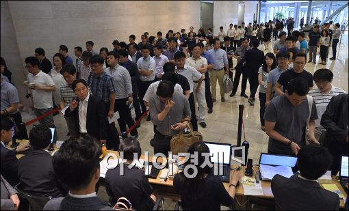 [포토]주주들 몰린 제일모직 주주총회