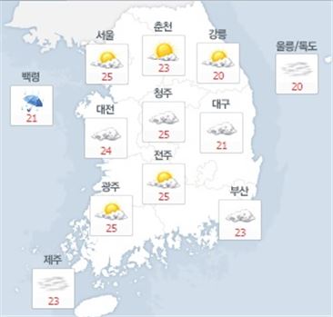 [날씨 예보] 오늘 전국 산발적 빗방울…이번 주 날씨는? 