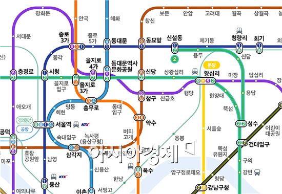 200만 '색각이상자' 위한 서울지하철 노선도 15만부 보급