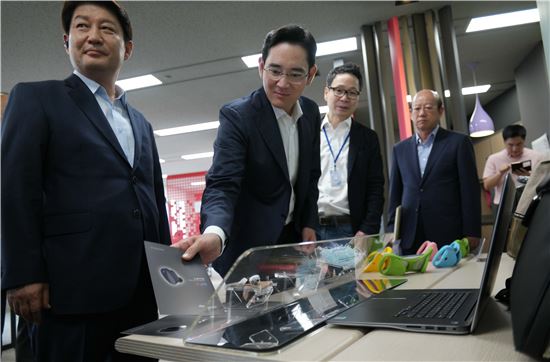 [포토]창조경제혁신센터 찾은 이재용 삼성전자 부회장