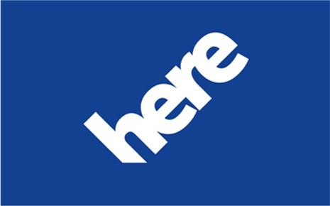 ▲노키아의 디지털 지도 서비스 '히어'