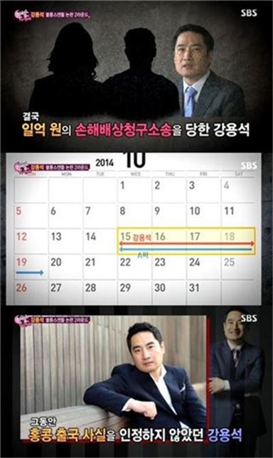'불륜 소송' 강용석, '수요미식회' 녹화 불참···하차는 아직