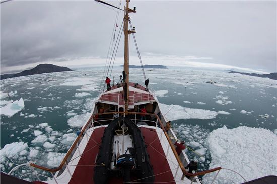 ▲그린란드 빙하가 예상보다 더 빨리 녹고 있는 것으로 나타났다.[사진제공=UCI/NASA]
