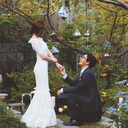 '5개월 만에 결실' 배용준·박수진 결혼식 어땠나 보니…