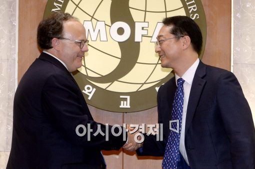 [포토]김건 북핵외교기획단장, 시드니 사일러 특사 면담