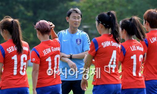 [포토]여자 축구대표팀 이끄는 윤덕여 감독