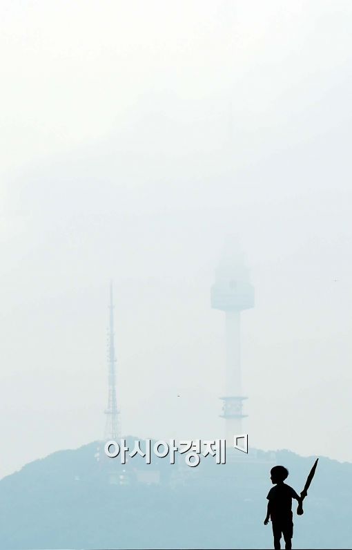 [포토]장맛비 그치고 안개 자욱한 서울 도심