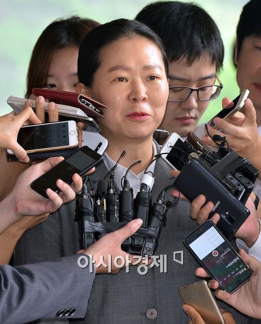 [포토]모해위증 혐의 소환조사 받는 권은희 의원