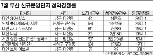 한여름 분양, 부산이 폭발했다