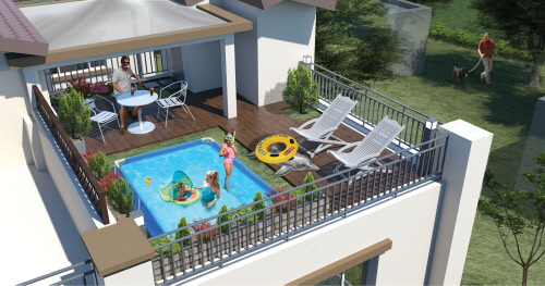 타운하우스에서 테라스 고급 주거공간으로 선호도 이동.. 평택서 첫 테라스하우스 선보여