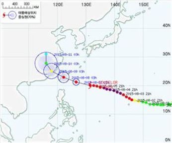 '폭염특보' 속 13호 태풍 '사우델로르' 어디로? '간접영향 가능성'