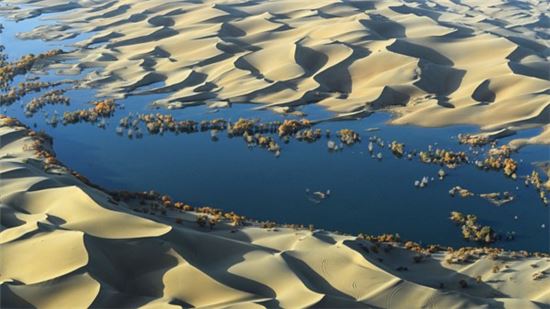 ▲타클라마칸 사막에 200억 톤의 탄소가 녹아 있는 것으로 조사됐다.[사진제공=리옌/사이언스]