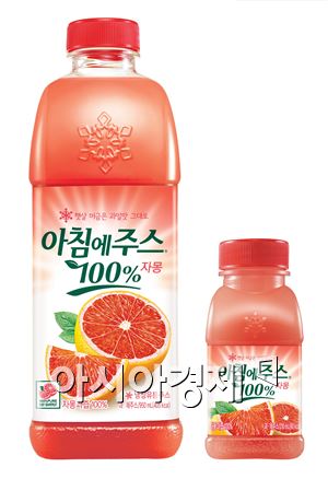 서울우유, 100% 냉장유통주스 '아침에주스 자몽' 출시