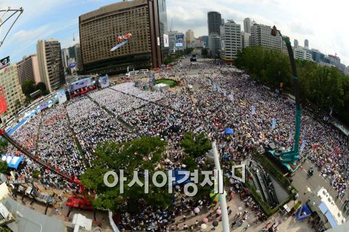 [포토]광복 70년, 한국교회 평화통일 기도회