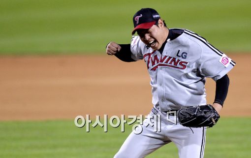 [포토]포효하는 류제국, '바로 이거야!'