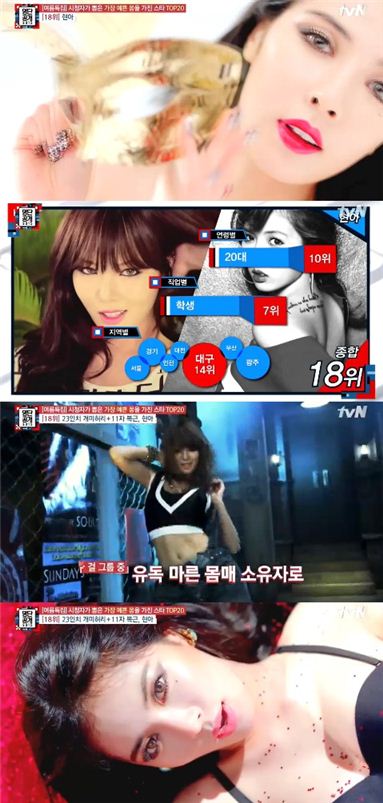 현아. 사진=tvN '명단공개2015' 방송화면 캡처