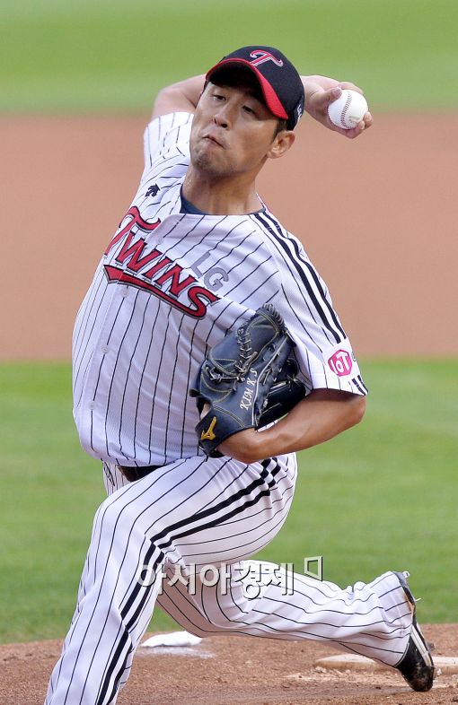 [포토]LG 선발 김광삼의 역투