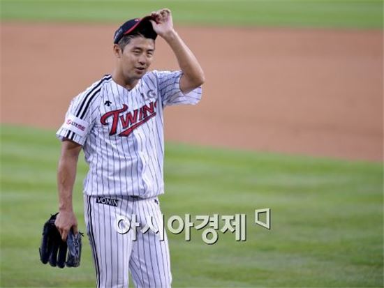 [포토]김광삼, '오늘 느낌이 좋아~'