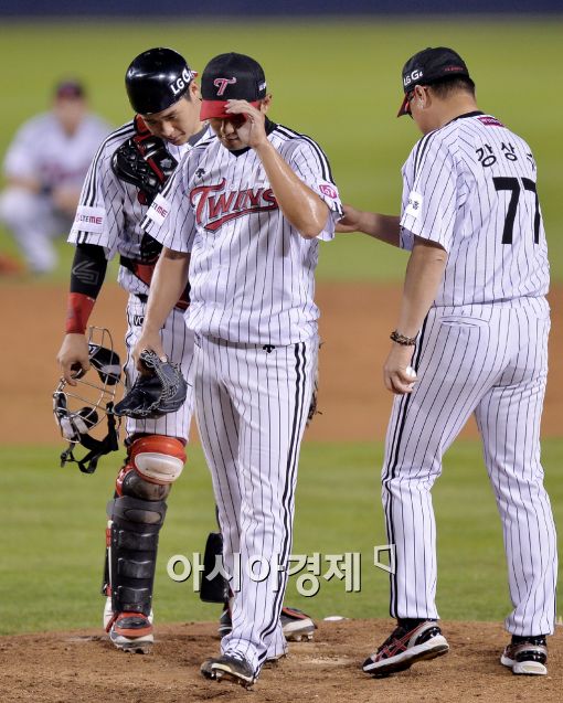 [포토]강판되는 LG 김광삼