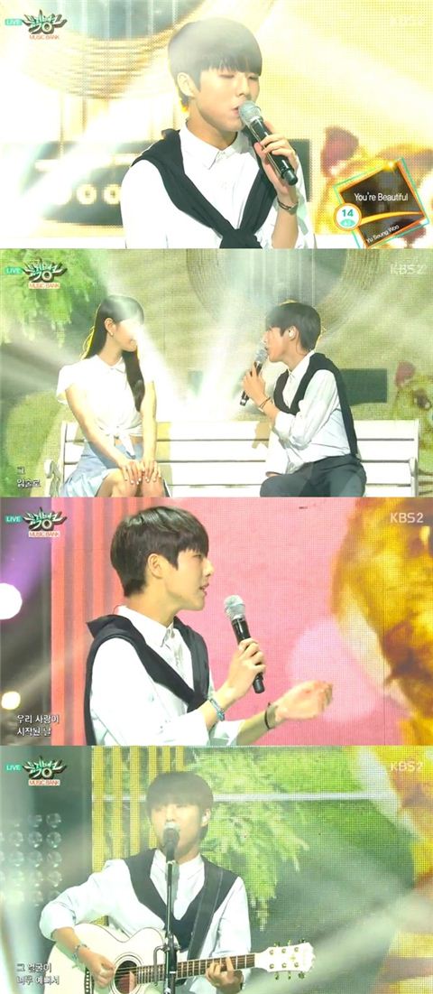 '뮤직뱅크' 유승우, 풋풋한 사랑 노래에 女心 흔들…"예뻐서"