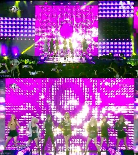 소녀시대. 사진=MBC 방송화면 캡처