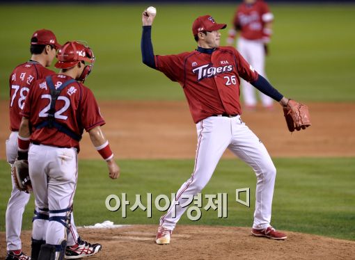 [포토]서재응, '아쉽지만 오늘은 여기까지…'