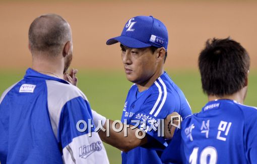 [포토]이승엽-클로이드, '승리의 하이파이브'