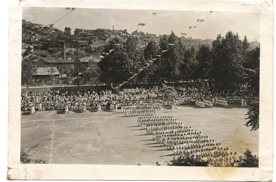 1953년 아현초등학교 운동회 장면 
