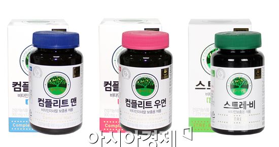 스트레비와 멀티비타민인 컴플리트맨, 컴플리트우먼