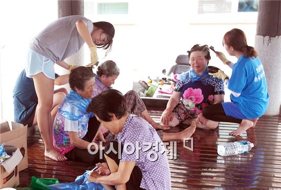 호남대 총동아리연합회 ‘청춘 봉사단’, 함평에서 재능나눔 봉사 실시