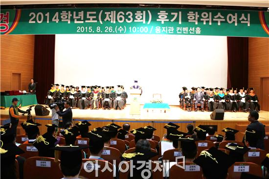 전남대 2014학년도 후기 학위수여식 성료