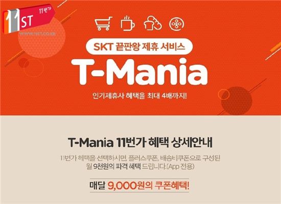 11번가, SKT 고객에게 모바일 쇼핑 3배 혜택 