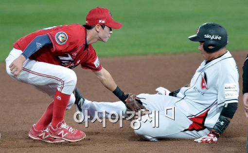 [포토]박찬호, '딱 걸렸어!'