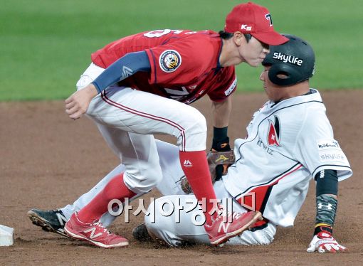 [포토]박찬호, '도루는 어림 없지'