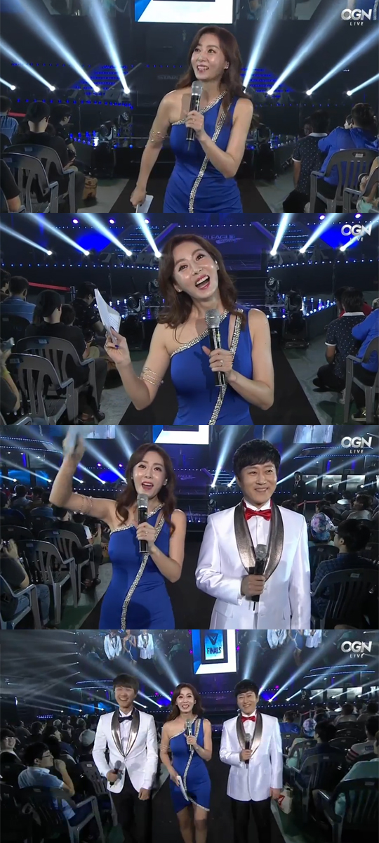 스베누 스타리그 시즌2 결승전…정소림 캐스터 드레스 자태 보니