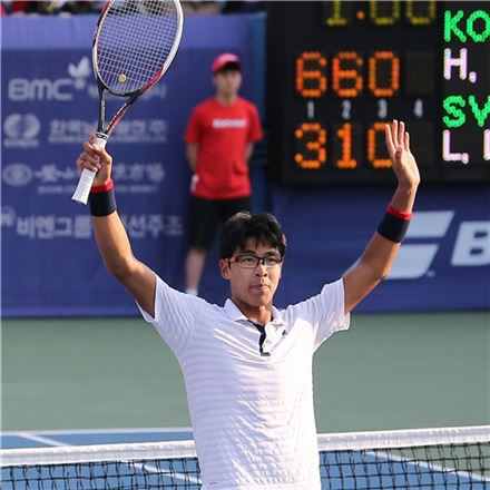 정현, 남자테니스 세계 랭킹 개인 최고 58위