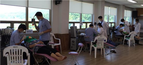 전남대 치대 의료봉사단, 화순서 치과진료 봉사