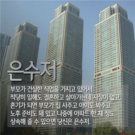 [카드뉴스]당신은 금수저? 은수저? 아니면 흙수저?